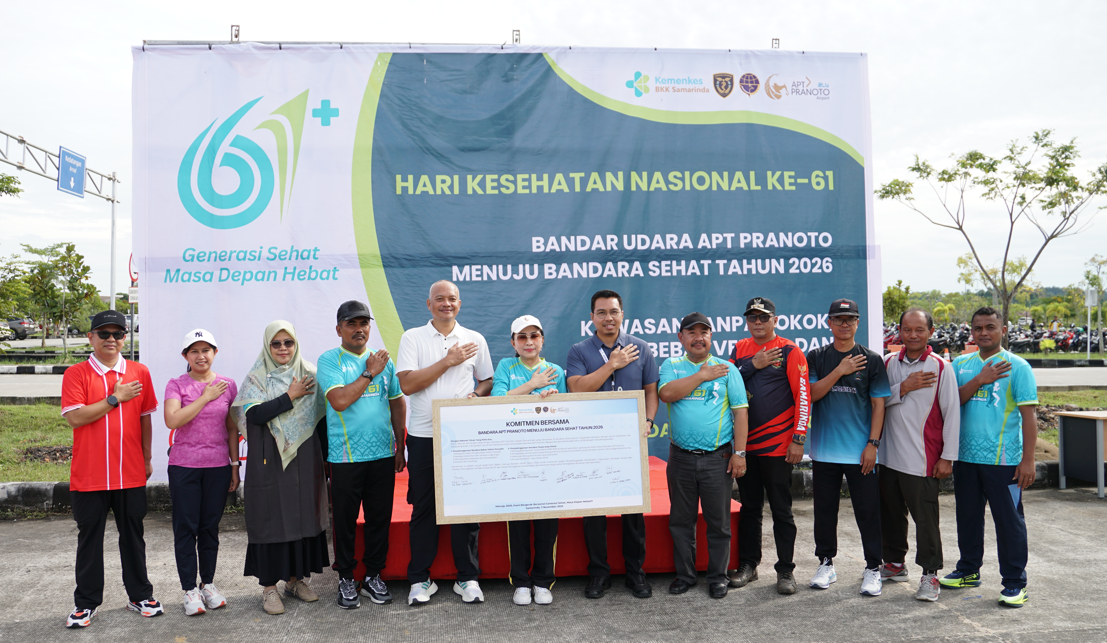 Gambar: PENCANANGAN BANDAR UDARA A.P.T. PRANOTO SEBAGAI BANDAR UDARA SEHAT 2026
